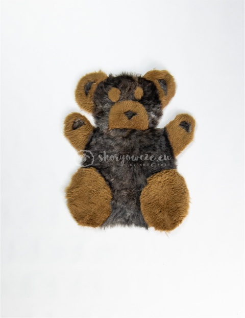 Dywanik miś / czarno-biały