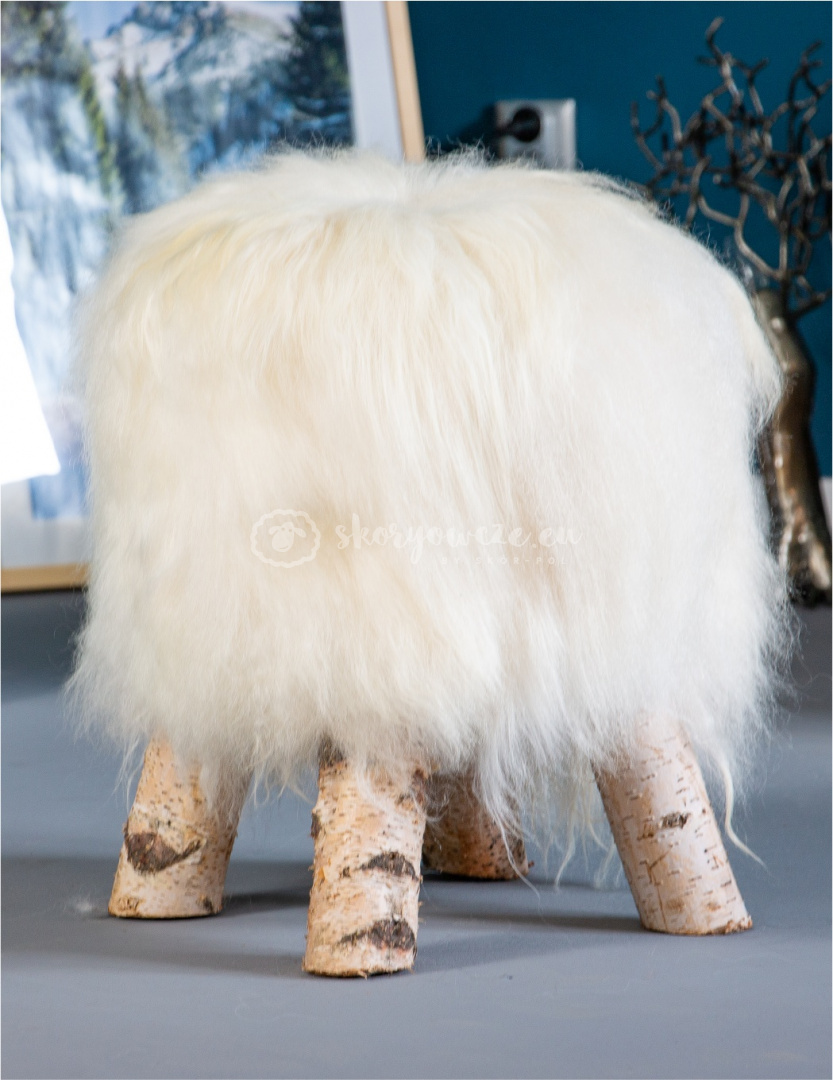 Sheepskin Chair / White Sheepskin Chair / White