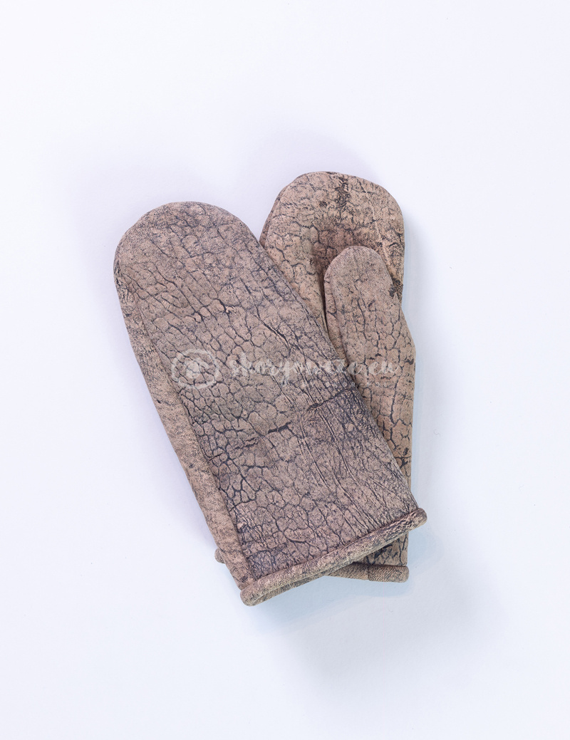 Men's beige lambskin fingerless gloves Men's beige lambskin fingerless gloves
