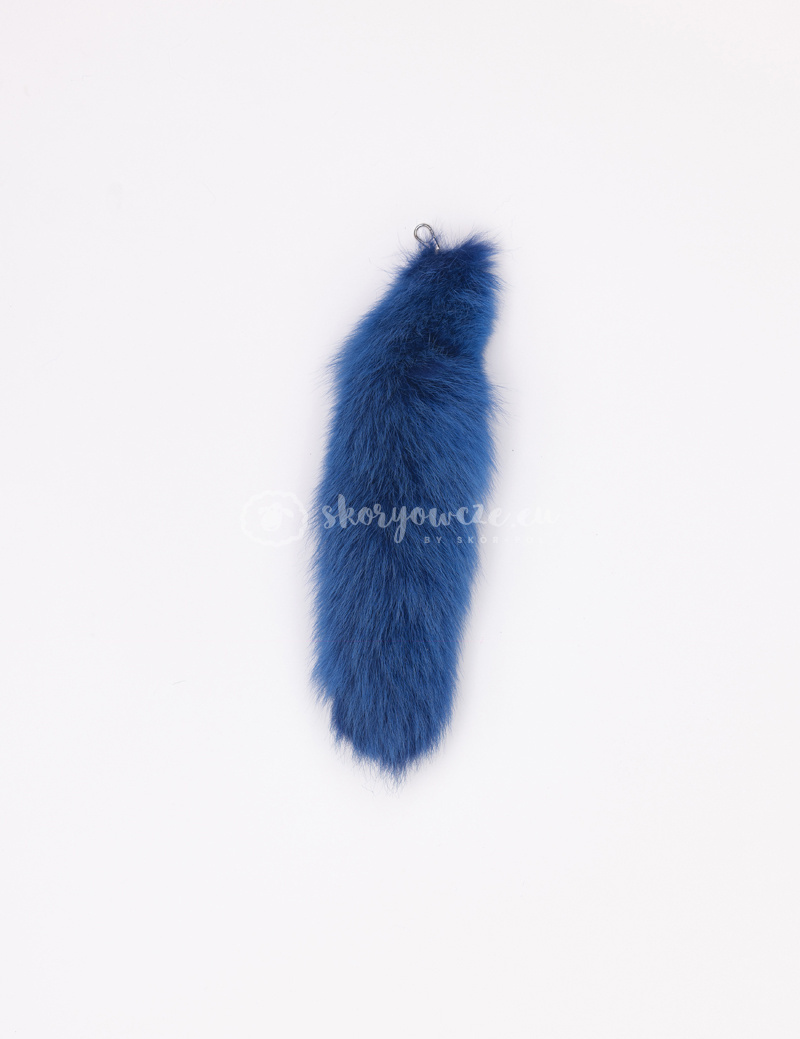 Fox kita / tail / fox pendant - cornflower color Fox kita / tail / fox pendant - cornflower color