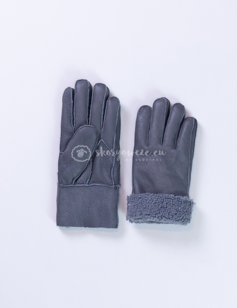 Women's navy blue lambskin gloves Women's navy blue lambskin gloves