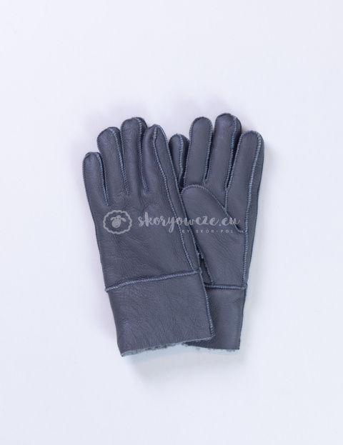 Women's navy blue lambskin gloves Women's navy blue lambskin gloves