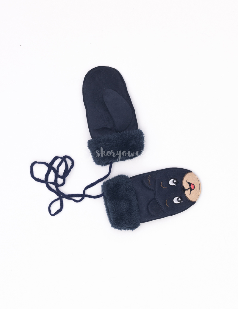 Children's winter gloves with a string - color Children's winter gloves with a string - color