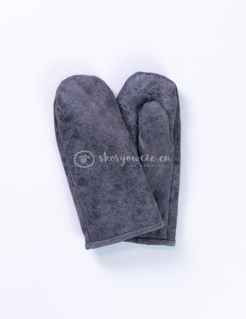 Men's graphite resinized lambskin fingerless gloves Men's graphite resinized lambskin fingerless gloves