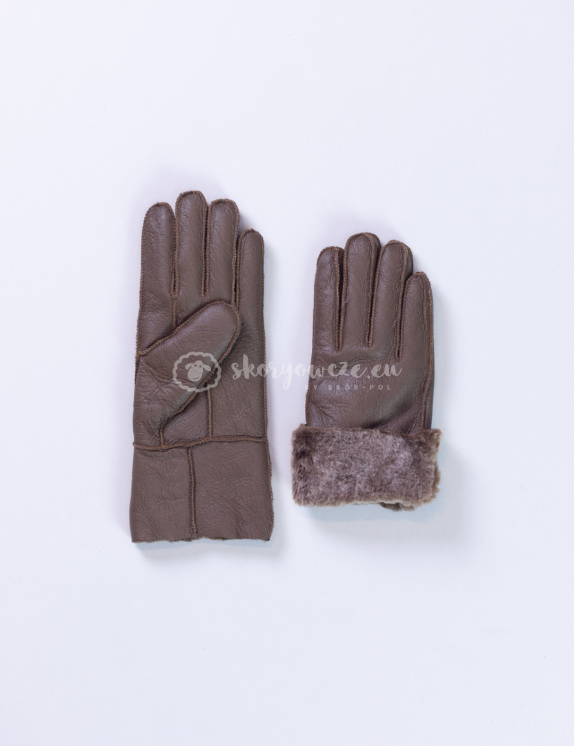 Women's dark brown lambskin gloves Women's dark brown lambskin gloves