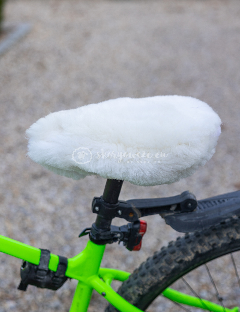 Bicycle seat cover - cut white Bicycle seat cover - cut white