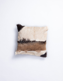 Decorative pillow made of goatskin 40x40 cm