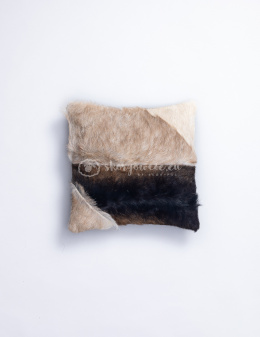 Decorative Sheepskin Pillow / Black