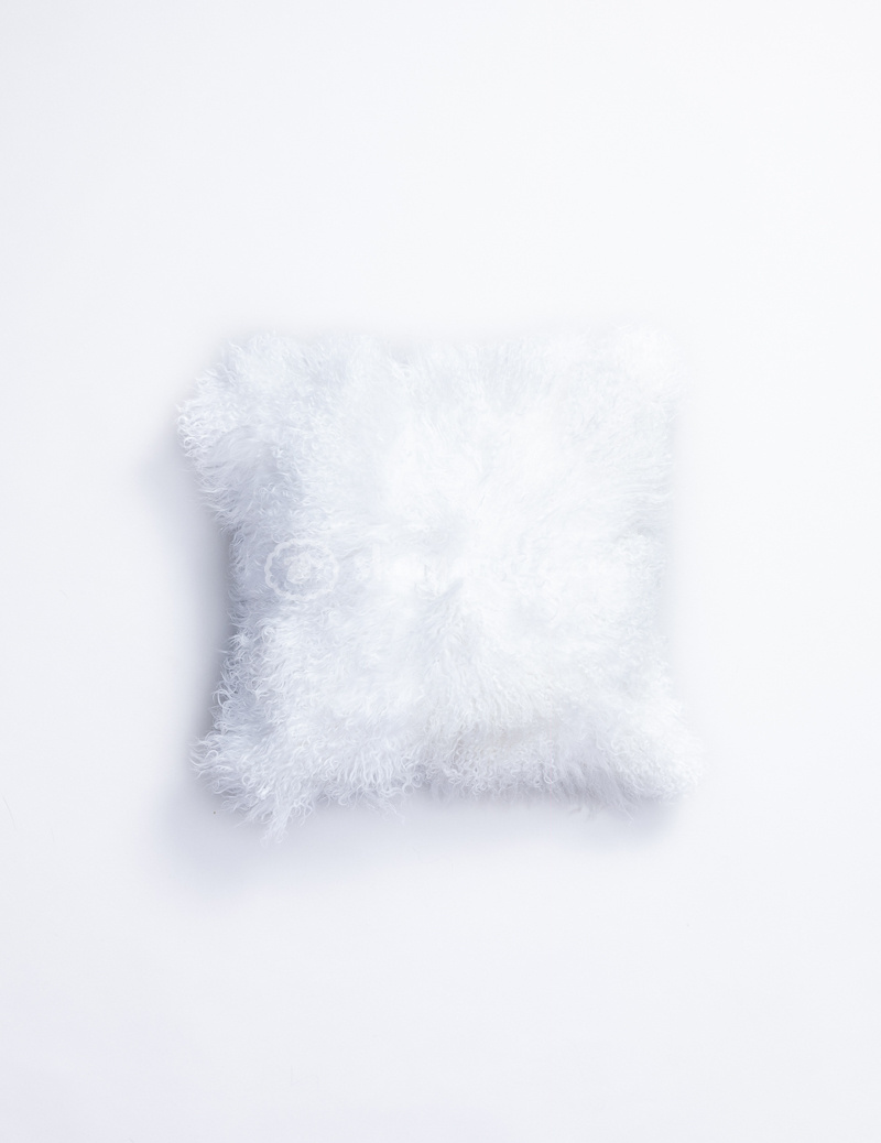 Decorative Sheepskin Pillow / Black Decorative Sheepskin Pillow / Black