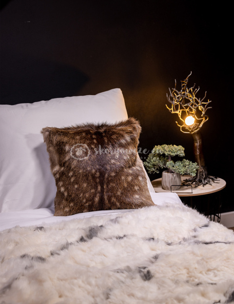 Decorative Sheepskin Pillow / Black Decorative Sheepskin Pillow / Black