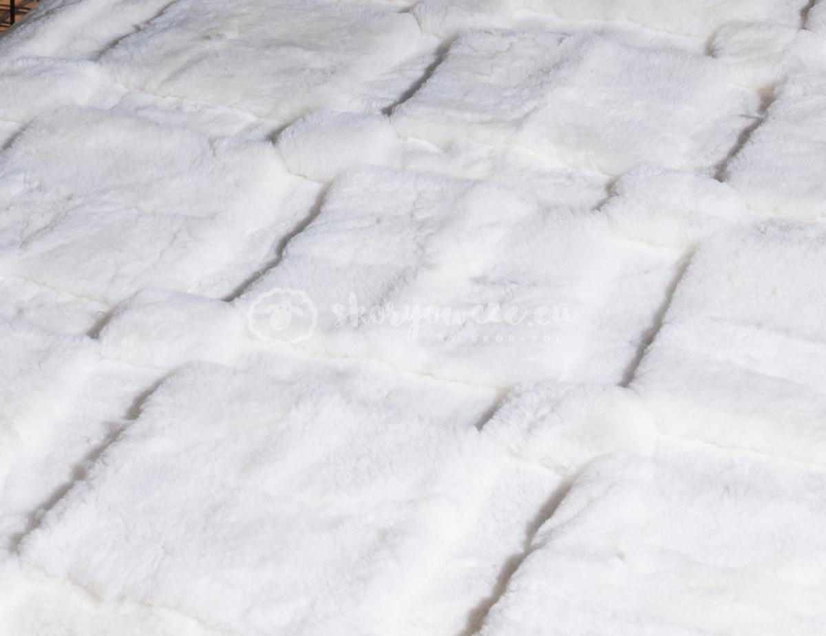 Iceland trimmed sheepskin bedspread 160x200 #white big cube Iceland trimmed sheepskin bedspread 160x200 #white big cube