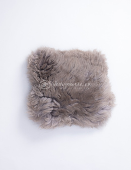 Decorative Sheepskin Pillow / Black