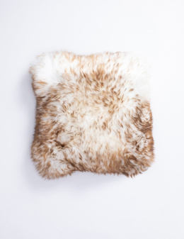 Decorative Sheepskin Pillow / Black