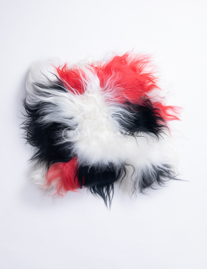 Decorative Sheepskin Pillow / Black Decorative Sheepskin Pillow / Black