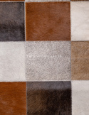 Skóra bydlęca dywan patchwork skórzany 80x150 cm