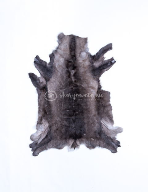 Dekoracyjna skóra z renifera / renifer skandynawski -ciemny