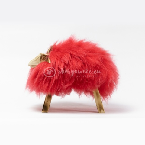 Baranek dekoracyjny / czerwony