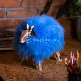 Baranek dekoracyjny / niebieski