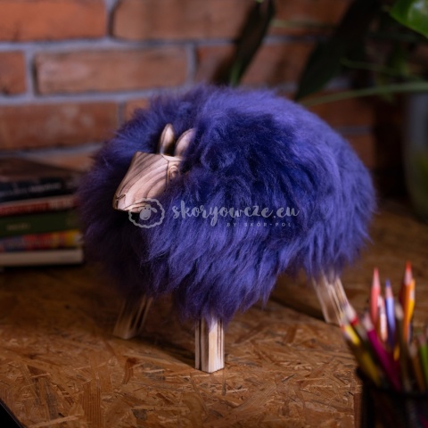 Baranek dekoracyjny / fioletowy