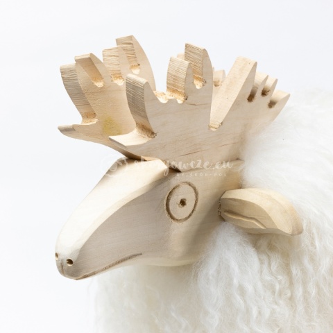 Renifer dekoracyjny / biały