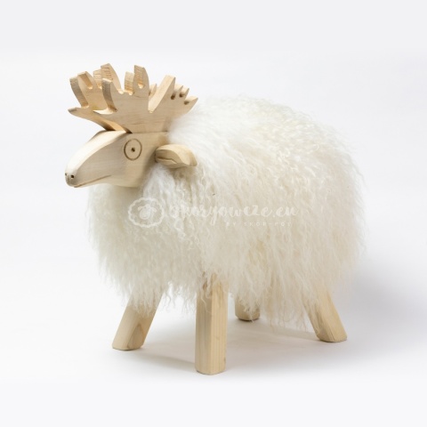 Renifer dekoracyjny / biały