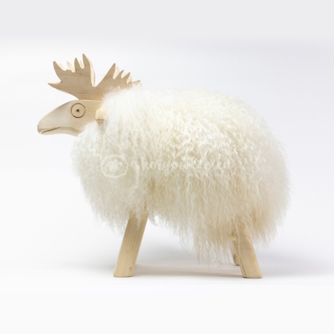 Renifer dekoracyjny / biały