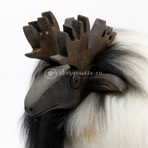 Renifer dekoracyjny / czarno biały