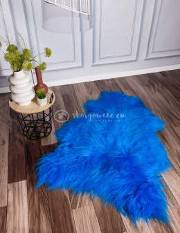 Island sheepskin / dyed / blue / azure