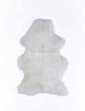 Naturalna skóra owcza/ biała mała jagnię/ 100-110 cm