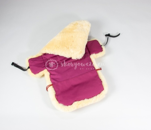 Wkładka do fotelika z zapięciem / Bordowa