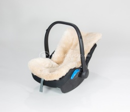 Wkładka do fotelika ze skóry owczej / Biała